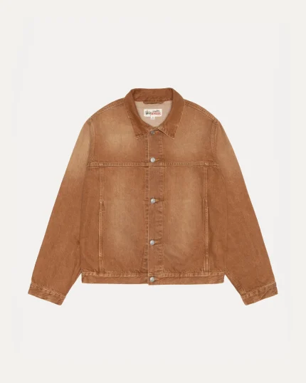 Stussy Trucker Vintage Brown Denim jacket