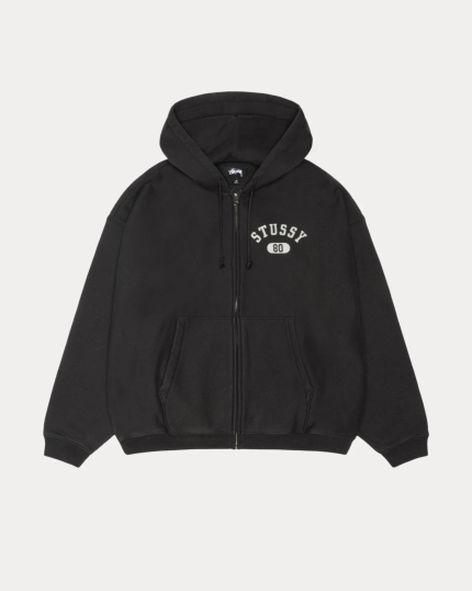Stussy Varsity Zip Black Hoodie