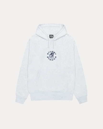 Stussy Strong Mac White Hoodie
