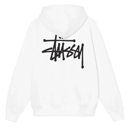 Stussy Basic White Hoodie