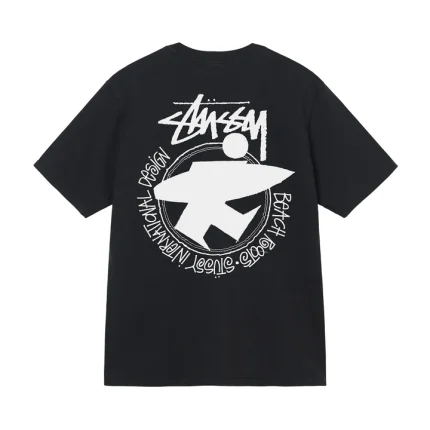 Stussy Beach Roots Pigment Dyed Black Tee
