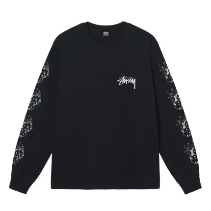 Stussy Fire Dice Ls Black Sweatshirt