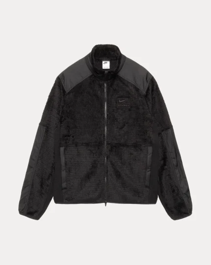 Nike Stussy Full Fleece Zip Black Jacket