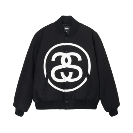 Stussy SS Link Varsity Black Jacket