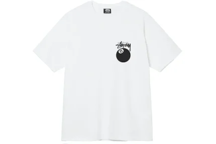 Stussy 8 Ball White Tee