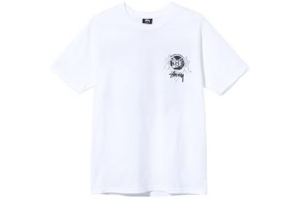 Stussy x Mattel Magic 8 Ball White shirt