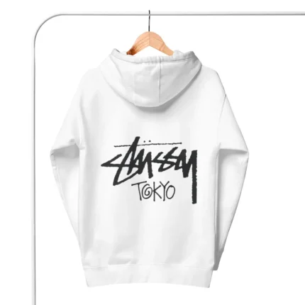 Stussy Tokyo White Hoodie