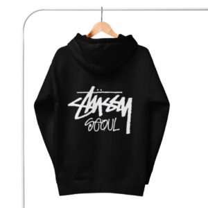 Stussy Seoul Unisex Black Hoodies
