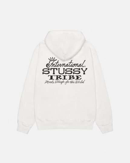 IST Stussy Tribe Pigment White Hoodie