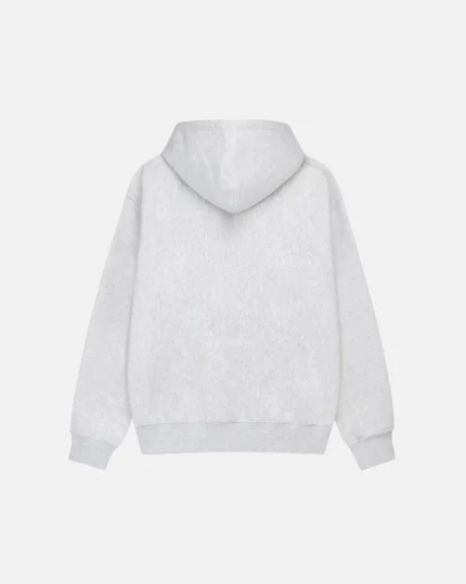 STUSSY REFRACTED ZIP HOODIE WHITE