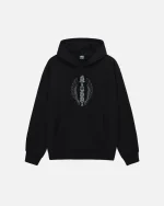 STUSSY WES WINGS HOODIE BLACK
