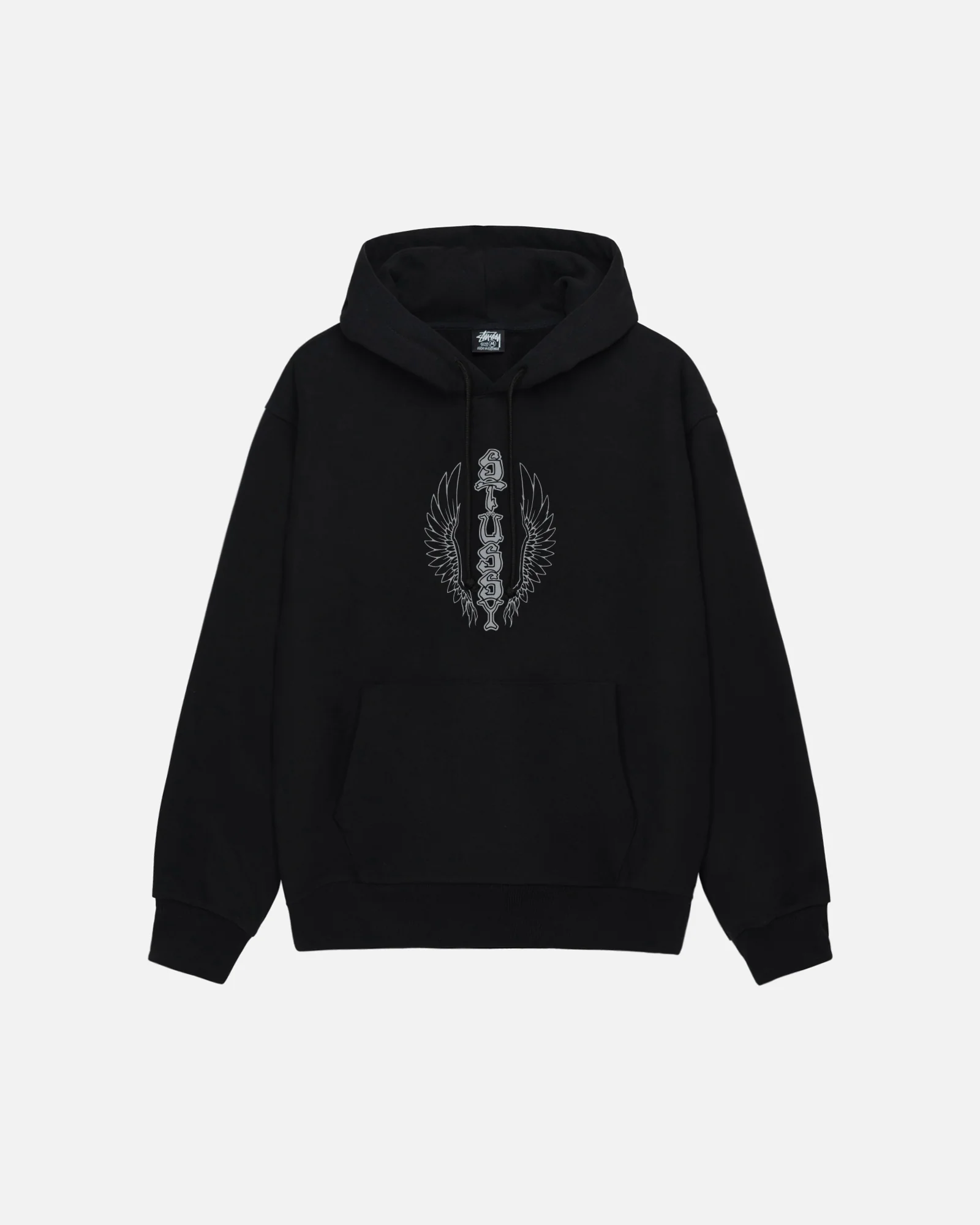 STUSSY WES WINGS HOODIE BLACK STUSSY WES WINGS HOODIE BLACK